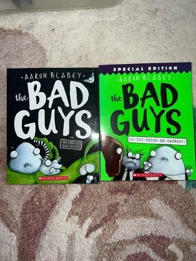 Scholastic The Bad Guys Hardcover Set - Black & Bright Green Covers